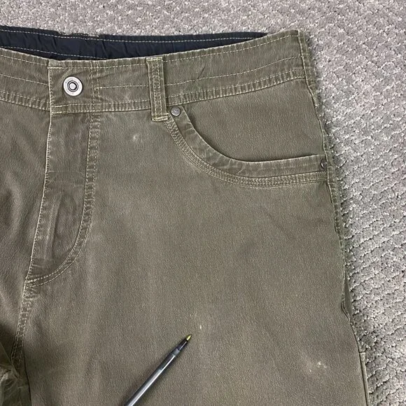 Kuhl Revolvr Pants Men's 38 x 32 Fits 38 x 30 Olive Green Hiking Outdoor - Picture 4 of 16